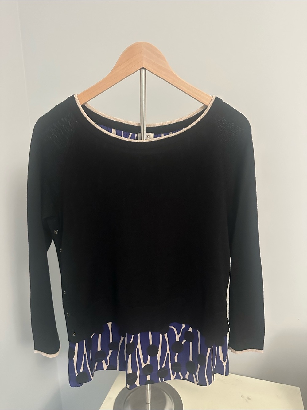 Overlay Sweater and Blouse from Spanish Designer hoss INTROPIA Size S